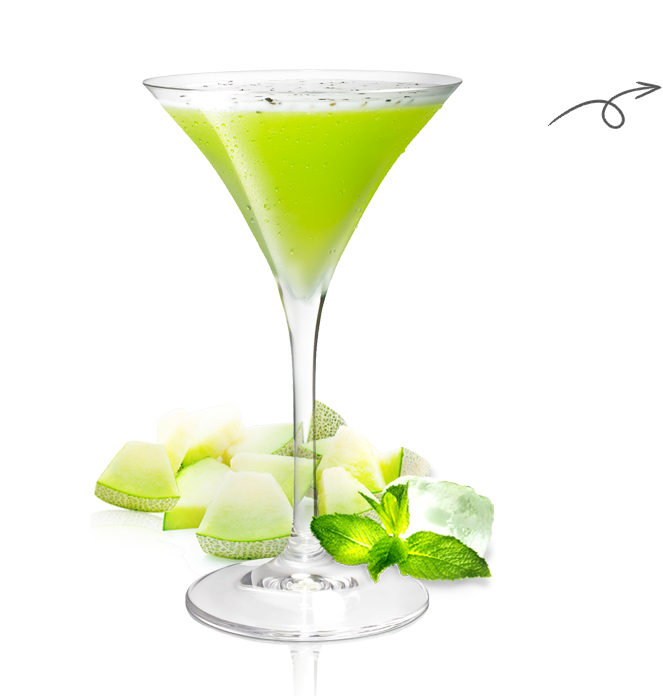 CRACKED PEPPER MELON MARTINI